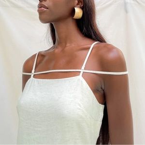 Jacquemus-Style // White Linen Dress